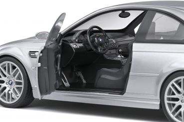 Solido 421181410 BMW E46 M3 CSL Coupe 2000 silber 1:18 Modellauto