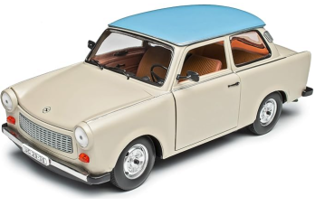 Sunstar Trabant 601 Deluxe 1965 beige mit helblauem Dach 1:18 Modellauto 4288