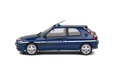 Preview: Peugeot 306 S16 Gendarm 1998 blau 1:43 Modellauto Solido 421437860