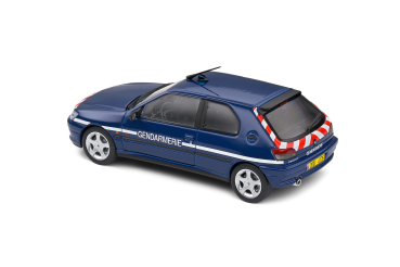 Peugeot 306 S16 Gendarm 1998 blau 1:43 Modellauto Solido 421437860