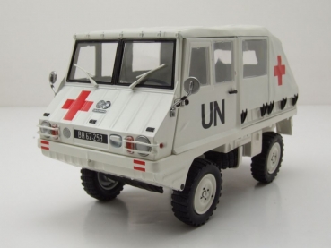 Schuco 450043800 Steyr Puch Haflinger Modell UN Rotes Kreuz 1:18 limitiert 1/500 Modellauto