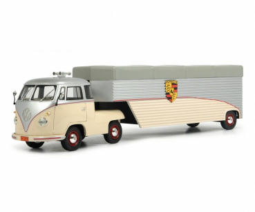 Schuco 450021800 VW T1 Continental Motors Renntransporter Transporter 1:18 Modellauto