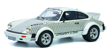 Schuco 450025100 Porsche 911 Carrera Rallye 4.0 Röhrl X 911weiss-schwarz 1:18 Modellauto