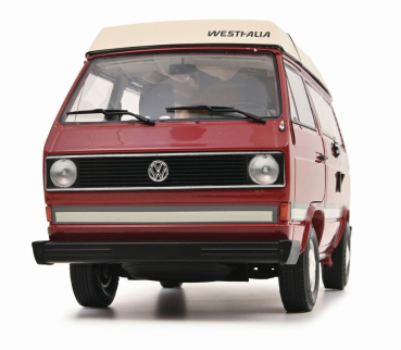 VW Bus T3a Camper red 1:18 modelcar Schuco 450038900