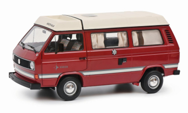 VW Bus T3a Camper red 1:18 modelcar Schuco 450038900