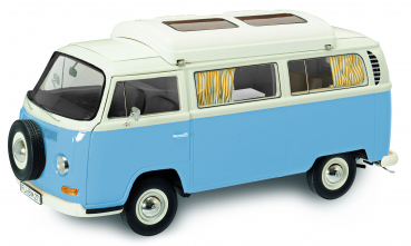 Schuco VW T2a Camper Campingbus blau-weiss 1967 Volkswagen limitiert 1/1000 Modellauto
