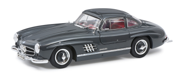 Mercedes Benz 300SL Flügeltürer W198 grau 1:18 Schuco Modellauto