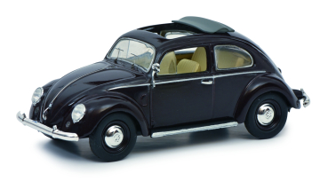 Schuco VW Käfer Brezel Brezelkäfer Faltdach Bordeaux rot 1:43 limitiert Modellauto