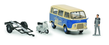 Ford FK1000 Bus + Anhänger + Vespa Schuco Set 1:43 Modelcar 450320000