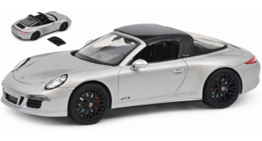 Porsche 911 Targa 4 GTS silber 1:43 Schuco 450759800 Modellauto