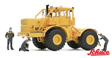 Preview: Kirovets K700 with figurines yellow 1:32 Schuco 450784600 modelcar