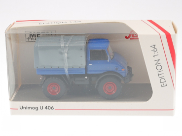 Unimog U406 blau 1:64  Schuco 452034000 Modellauto