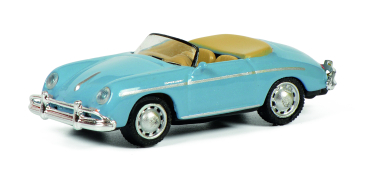 Schuco Porsche 356 A Speedster hellblau 1:87 limitiert Modellauto