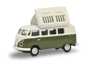 Schuco VW T1c Campingbus grün-weiss 1:87 limitiert Modellauto