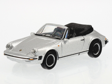 Porsche 911 Carrera 3.2 silber 1:87 Schuco 452671000 Modellauto
