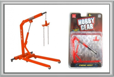 Phoenix Hobby Gear 18435 Engine Hoit red-orange 1:24 and good for 1:18