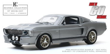 Greenlight 12102 Ford Mustang Shelby GT500 Eleanor 1967 / 2000 grau-schwarz 1:12 Modellauto