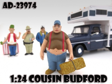 American Diorama 23974 Trailer Park S1 Cousin Budford - 1:24 limitiert 1/1000