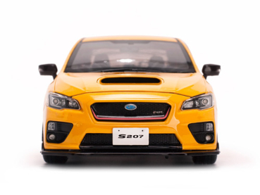 Sunstar 5551 Subaru WRX Sti 2015 gelb S207 NBR Challenge Package 1:18 Modellauto