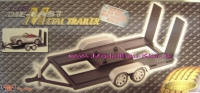 Motormax Trailer 1:24 schwarz Autotransport-Anhänger Modellauto