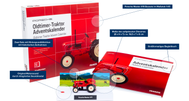 Preview: Franzis Porsche Oldtimer-Traktor 1:43 Master 419 Adventskalender 2019