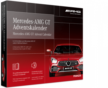Franzis Mercedes AMG GT3 Coupe 1:43 Adventskalender 2020 Modellauto
