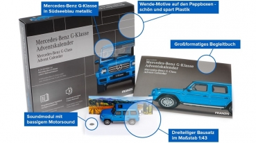 Preview: Franzis Mercedes-Benz G-Klasse 1:43 Adventskalender 2020 Modellauto