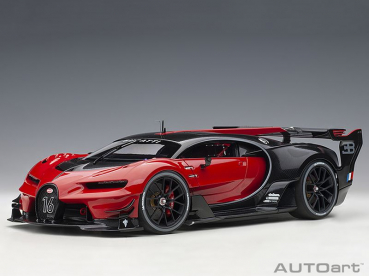 AUTOart BUGATTI VISION GT GRAN TURISMO red CARBON 1:18 70988 Modellauto