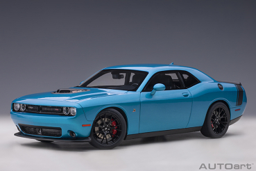 AUTOart 71742 DODGE CHALLENGER 392 HEMI SCAT PACK SHAKER 2018 1:18 B5 BLUE PEARL COAT Modellauto