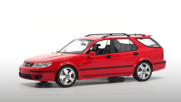 DNA Saab 9-5 Sportkombi Aero 2005 rot limitiert 1/320 Modellauto