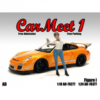 American Diorama 76277 Car Meet 1 Frau mit Handy 1:18 Figur 1/1000 limitiert