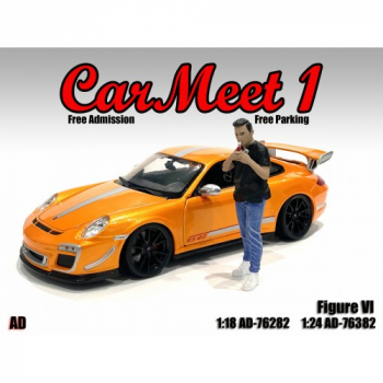 American Diorama 76382 Car Meet 1 Mann mit Sturmfeuerzeug 1:24 Figur 1/1000 limitiert