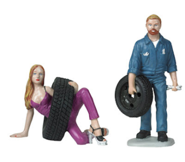 Motorhead 769 The Brigade Figuren Set Gary & Val 1:18 Mechaniker 2 Stück