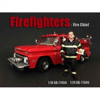 American Diorama 77459 Firefighter Fire Chief 1/1000 1:18
