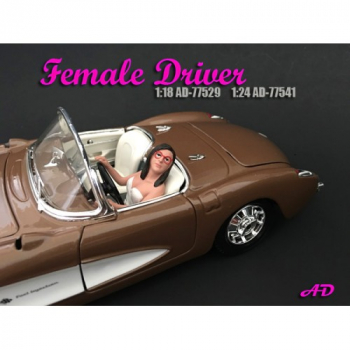 American Diorama 77529 auto driving women 1/1000 1:18