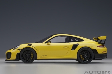 AUTOart PORSCHE 911 991.2 GT2 RS 2017 Weissach Package Racing yellow 1:18 78172