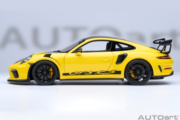 Preview: Porsche 911 991.2 GT3 RS 1:18 Weissach AUTOart 78178 gelb Modellauto