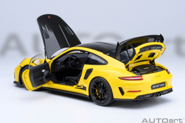 Porsche 911 991.2 GT3 RS 1:18 Weissach AUTOart 78178 gelb Modellauto