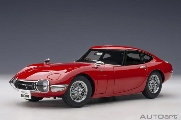 AUTOart 78761 Toyota 2000GT 1965 Coupe red with spoke wheels 1:18 Modellauto