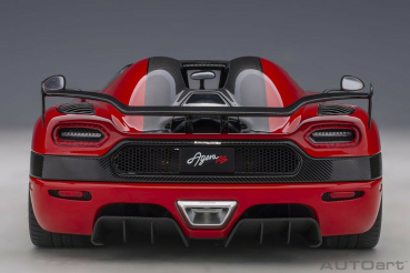 AUTOart 79022 Koenigsegg Agera RS Chilli Red Carbon Black 1:18 Modellauto