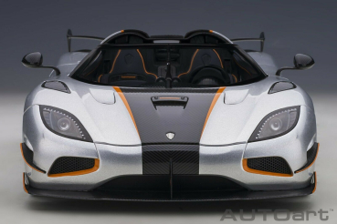 AUTOart 79024 Koenigsegg Agera RS 2015 silber Carbon orange 1:18 Modellauto