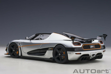 AUTOart 79024 Koenigsegg Agera RS 2015 silber Carbon orange 1:18 Modellauto