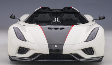 AUTOart 79027 Koenigsegg Regera 2016 crystal white-carbon-red 1:18 Modellauto