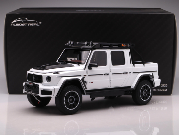 Almost Real 860524 Mercedes-Benz Brabus G800 Adventure XPL 2020 polar weiss 1:18 limitiert 1/1008 Modellauto