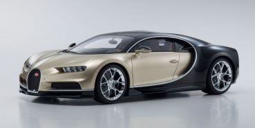 Kyosho KSR08664GL Bugatti Chiron gold-schwarz 1:12 limitiert 1/300 Modellauto