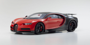 Kyosho KSR08667R Bugatti Chiron Sport rot-schwarz 1:12 limitiert 1/300 Modellauto