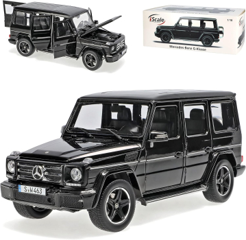 Preview: Mercedes-Benz G-Klasse W463 2015 schwarz 1:18 Modelcar limitiertes Modell 1/500 I-Scale