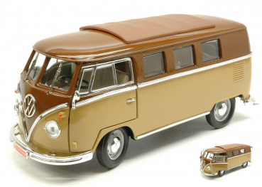 Lucky DieCast Volkswagen Microbus T1 Bulli 1962 hellbraun/braun 1:18 92328
