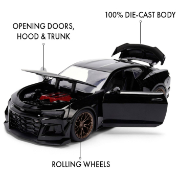 Preview: Fast & Furious 2024 Chevrolet Camaro schwarz 1:24 Jada Toys 9336475314R00 Modellauto