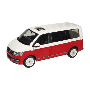 NZG VW Bus T6 Multivan Generation Six rot-weiss 1:18 9541/10